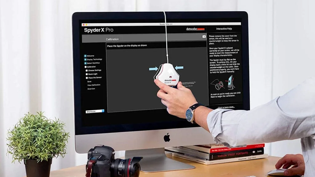 Calibrating a monitor with SpyderX Pro