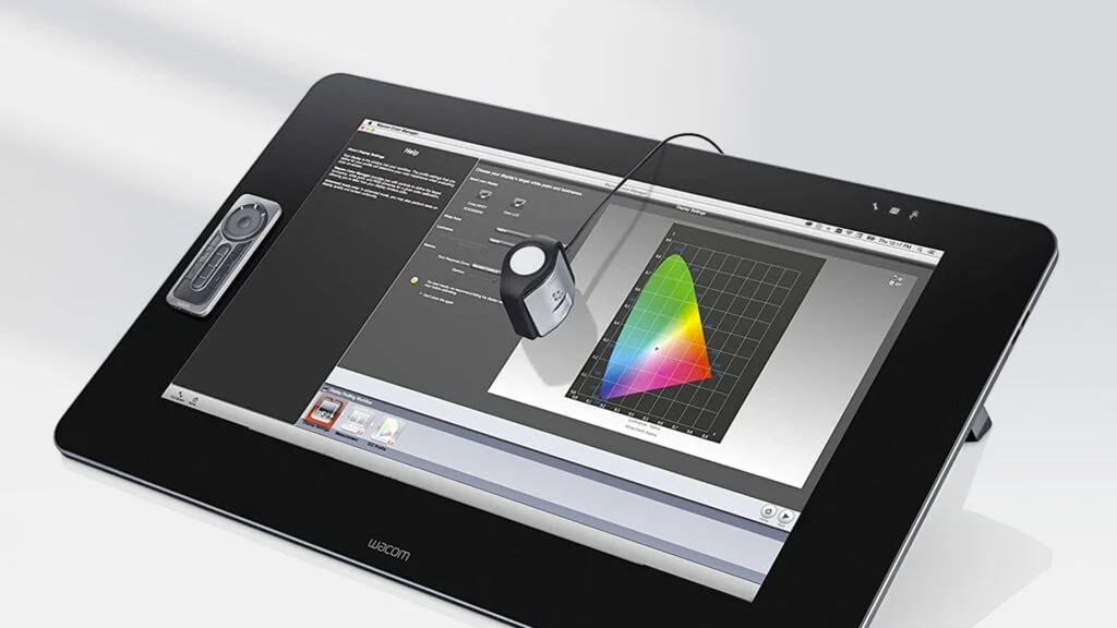 Wacom Color Manager on a Wacom Cintiq Pro tablet display