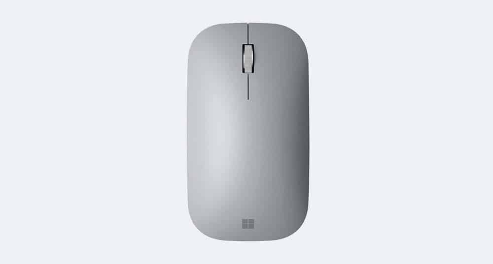 Microsoft Surface Mobile Mouse, seen from above