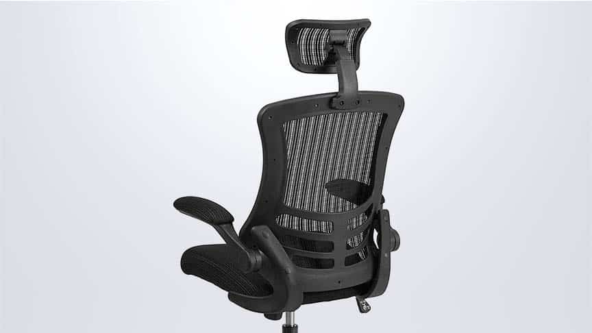 Rear view of the Flash Furniture Kelista office chair