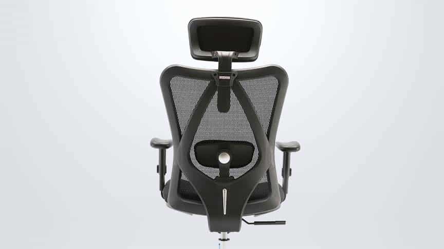 Rear view of the Sihoo Ergonomic Office Chair, also known as Sihoo M18