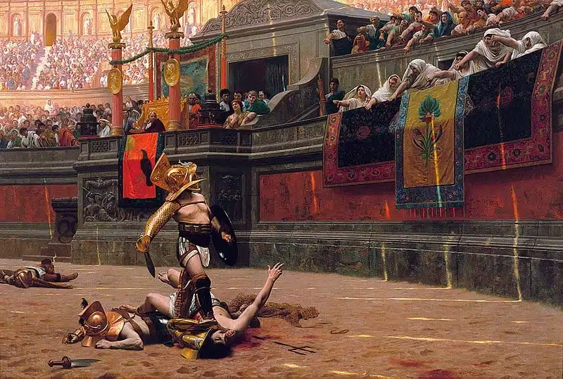 Painting "Pollice Verso" by Jean Leon Gerome