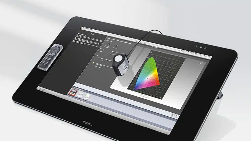 Wacom Color Manager on a Wacom Cintiq Pro tablet display
