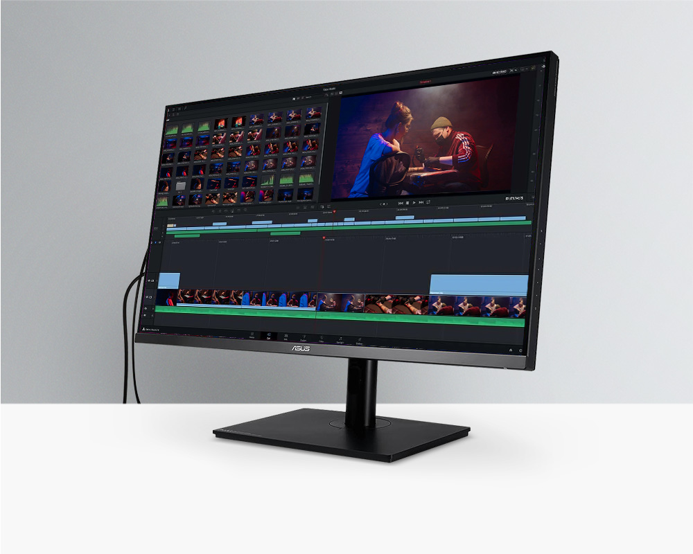 "Asus ProArt PA32URR-K" monitor for video editing