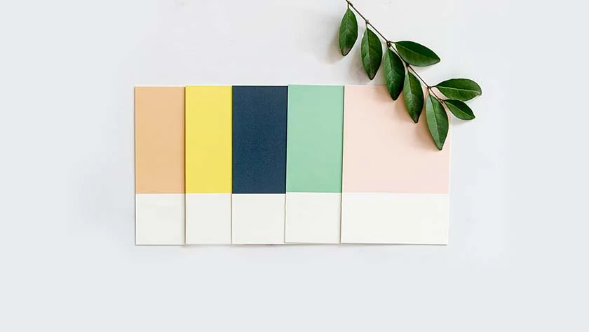 Decide la paleta de colores para las invitaciones de boda